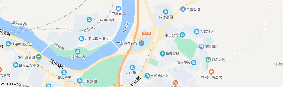 本溪小堡体育馆_公交站地图_本溪公交_妙搜公交查询2025