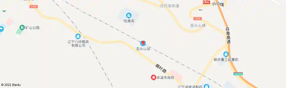 本溪歪头山村_公交站地图_本溪公交_妙搜公交查询2025