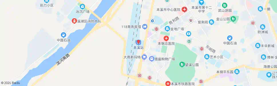 本溪铁小_公交站地图_本溪公交_妙搜公交查询2025