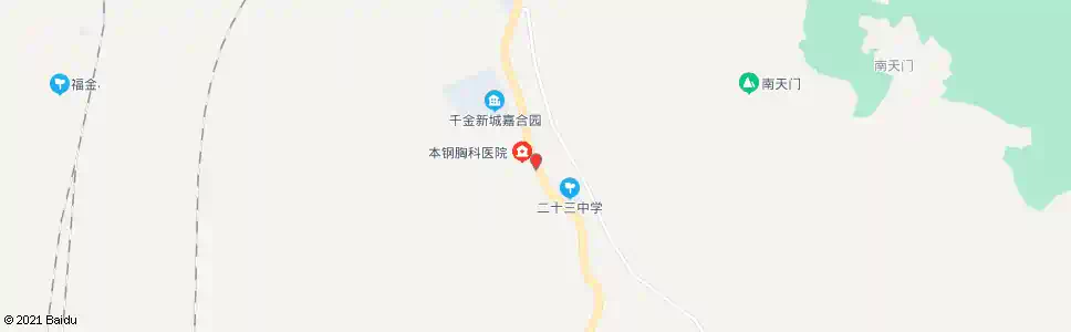 本溪胸科医院(南)_公交站地图_本溪公交_妙搜公交查询2025