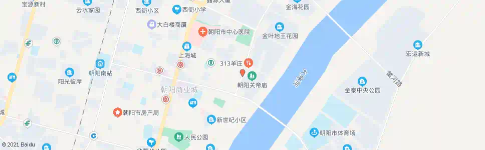 朝阳关帝庙_公交站地图_朝阳公交_妙搜公交查询2025