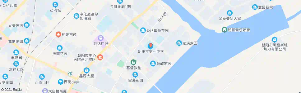 朝阳第七中学_公交站地图_朝阳公交_妙搜公交查询2025