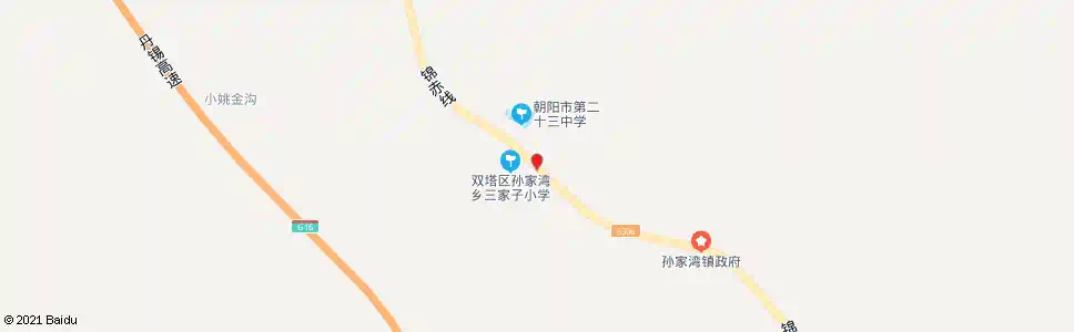 朝阳花章营子一号站_公交站地图_朝阳公交_妙搜公交查询2025