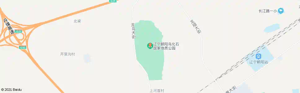 朝阳地质公园_公交站地图_朝阳公交_妙搜公交查询2025