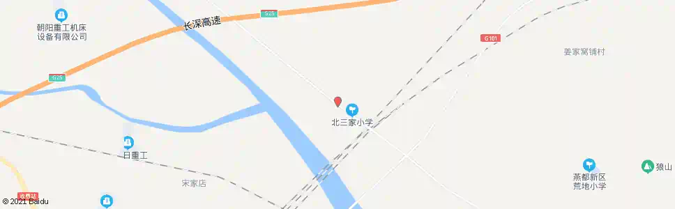 朝阳北三家三号站_公交站地图_朝阳公交_妙搜公交查询2025