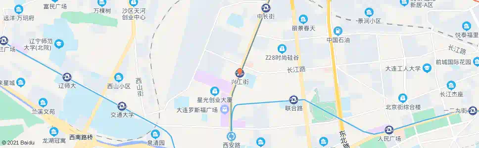 大连兴工街_公交站地图_大连公交_妙搜公交查询2025