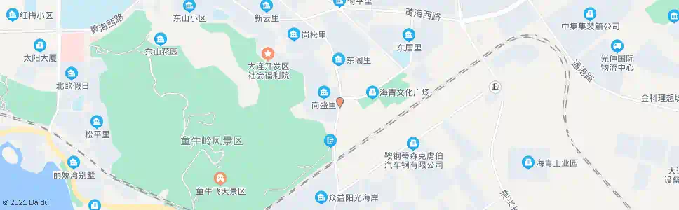 大连岗盛里_公交站地图_大连公交_妙搜公交查询2025