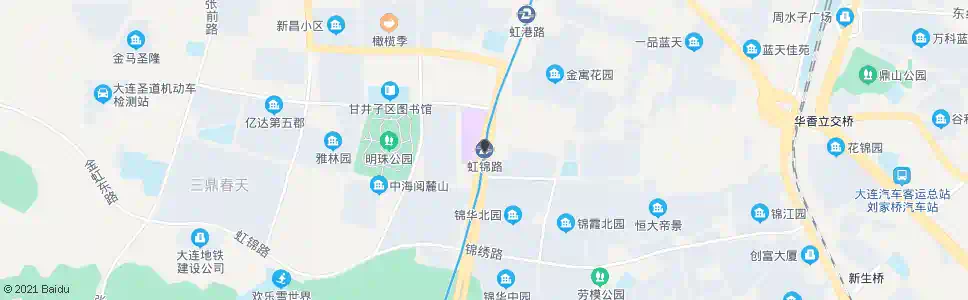 大连虹锦路站_公交站地图_大连公交_妙搜公交查询2025