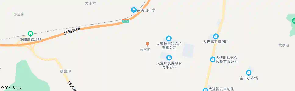 大连香河甸_公交站地图_大连公交_妙搜公交查询2025