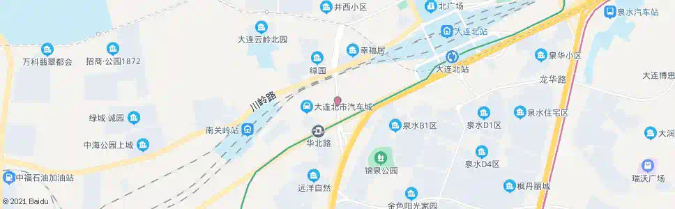 大连南关岭桥南_公交站地图_大连公交_妙搜公交查询2025