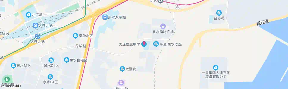 大连博思中学_公交站地图_大连公交_妙搜公交查询2025