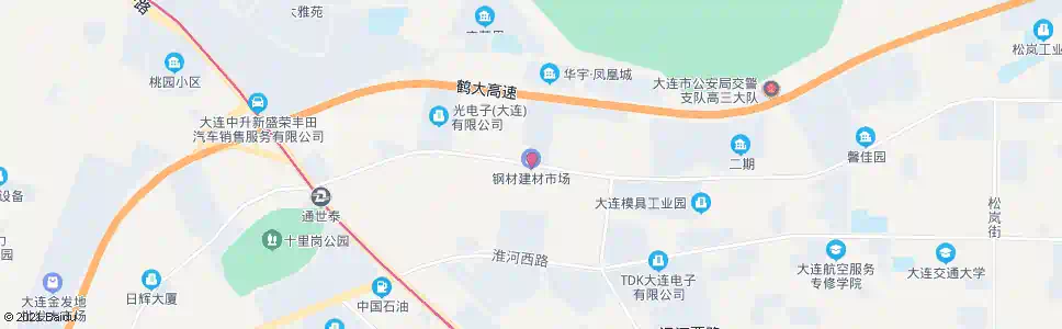 大连钢材市场_公交站地图_大连公交_妙搜公交查询2025