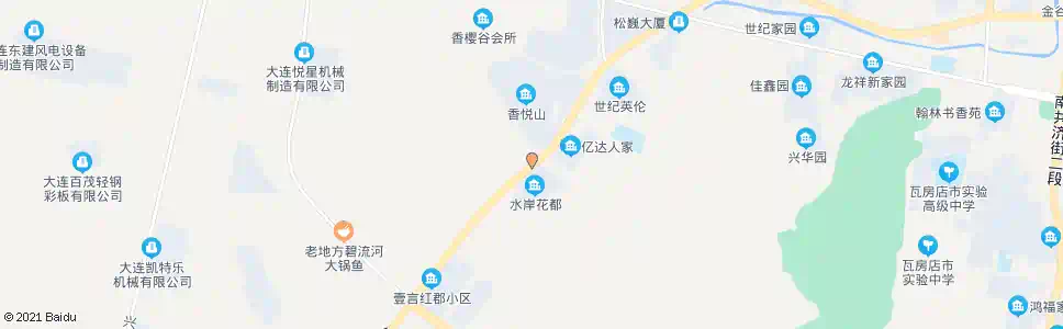 大连水岸花都_公交站地图_大连公交_妙搜公交查询2025