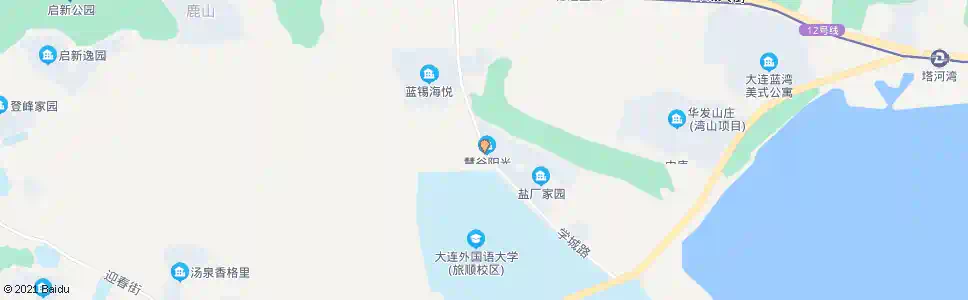 大连慧谷阳光_公交站地图_大连公交_妙搜公交查询2025
