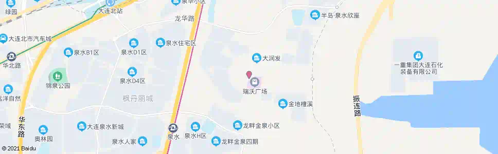 大连瑞沃广场_公交站地图_大连公交_妙搜公交查询2025