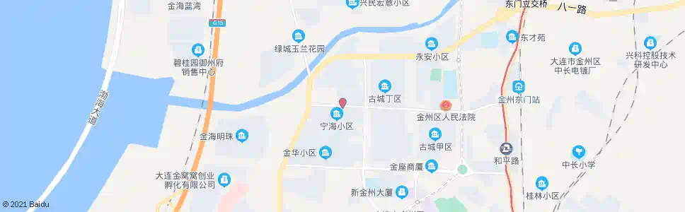 大连宁海小区_公交站地图_大连公交_妙搜公交查询2025