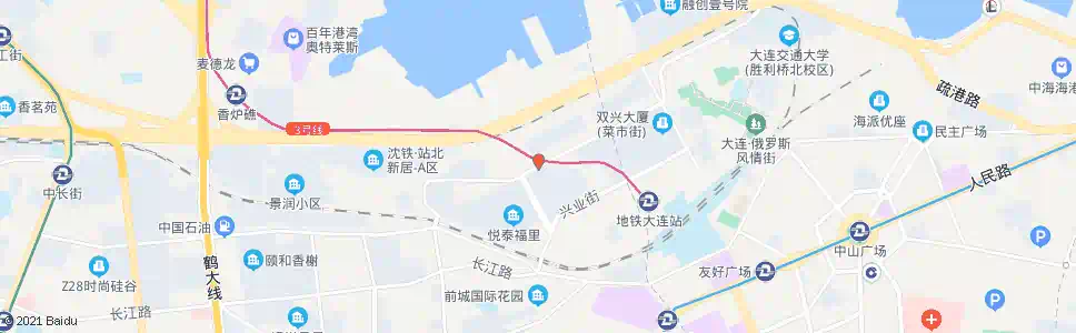 大连双兴街_公交站地图_大连公交_妙搜公交查询2025