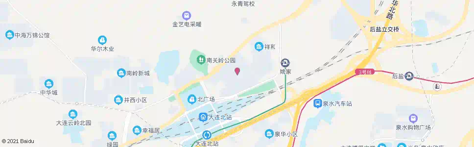 大连姚靳街_公交站地图_大连公交_妙搜公交查询2025