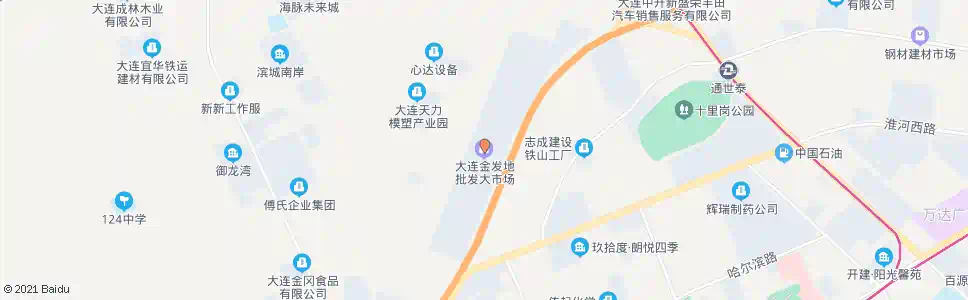 大连金发地大市场_公交站地图_大连公交_妙搜公交查询2025