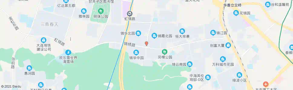 大连锦霞北园_公交站地图_大连公交_妙搜公交查询2025