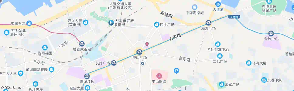 大连友谊商城_公交站地图_大连公交_妙搜公交查询2025