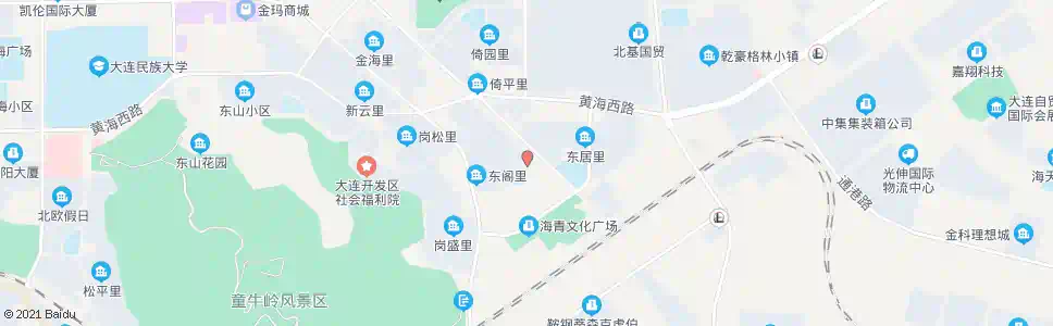 大连外国语学院东门_公交站地图_大连公交_妙搜公交查询2025