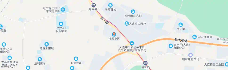 大连桃园小区_公交站地图_大连公交_妙搜公交查询2025