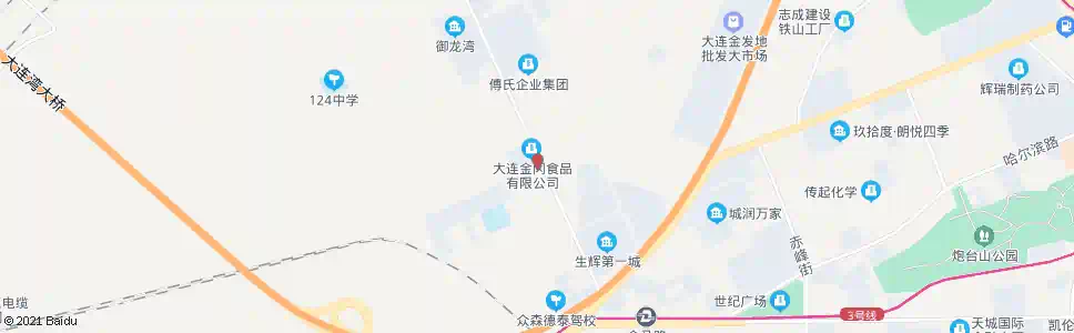 大连金冈食品_公交站地图_大连公交_妙搜公交查询2025