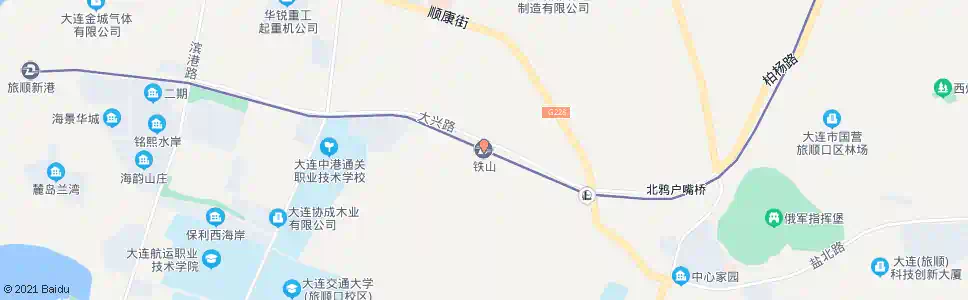 大连铁山路口_公交站地图_大连公交_妙搜公交查询2025