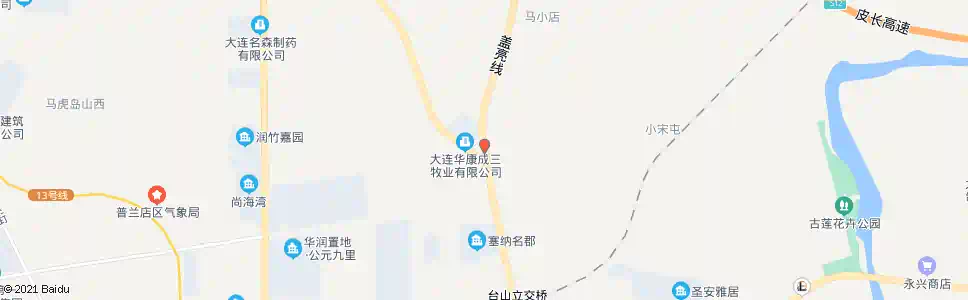 大连虎山社区北_公交站地图_大连公交_妙搜公交查询2025