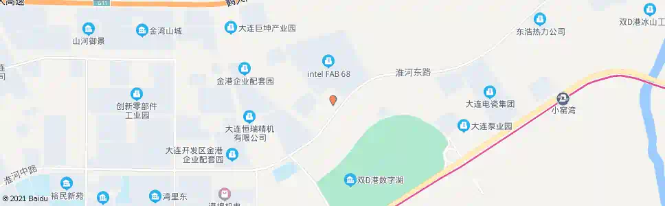大连出口加工区B区_公交站地图_大连公交_妙搜公交查询2025