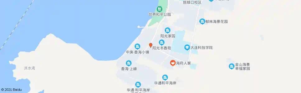 大连香海小镇_公交站地图_大连公交_妙搜公交查询2025
