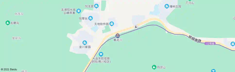 大连黄泥川轻轨站_公交站地图_大连公交_妙搜公交查询2025