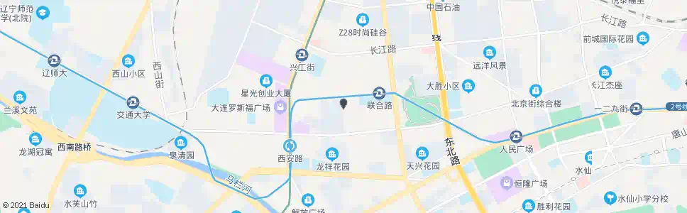 大连白山路北_公交站地图_大连公交_妙搜公交查询2025