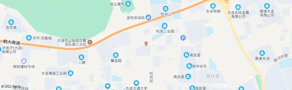 大连松岚街_公交站地图_大连公交_妙搜公交查询2025