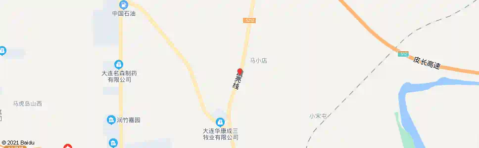 大连马小店_公交站地图_大连公交_妙搜公交查询2025