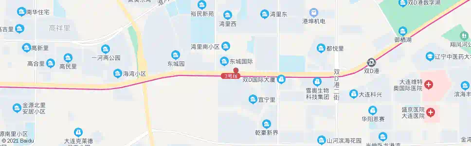 大连湾里小区北门_公交站地图_大连公交_妙搜公交查询2025