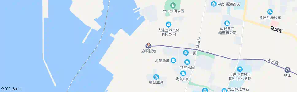 大连旅顺新港站_公交站地图_大连公交_妙搜公交查询2025