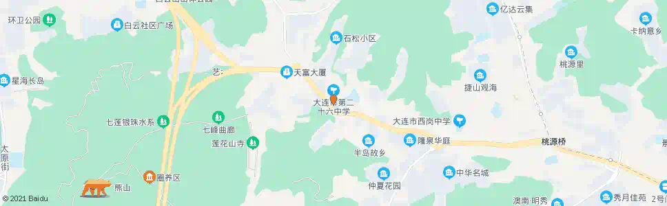 大连石道街小学_公交站地图_大连公交_妙搜公交查询2025