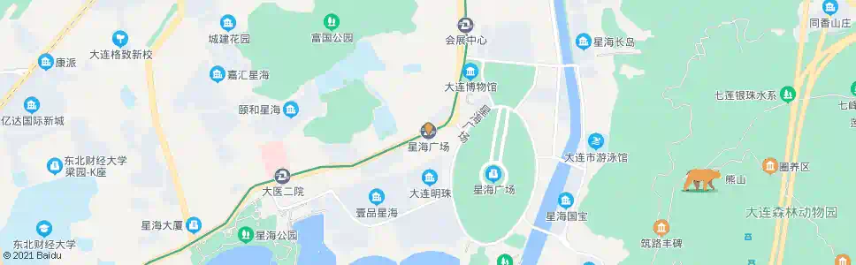 大连星海广场_公交站地图_大连公交_妙搜公交查询2025