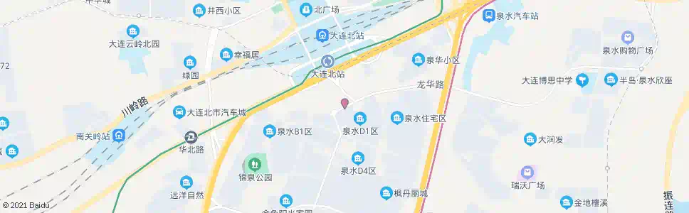大连泉水小学_公交站地图_大连公交_妙搜公交查询2025