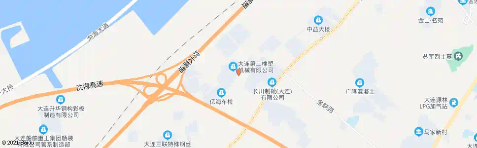 大连北海工业区_公交站地图_大连公交_妙搜公交查询2025