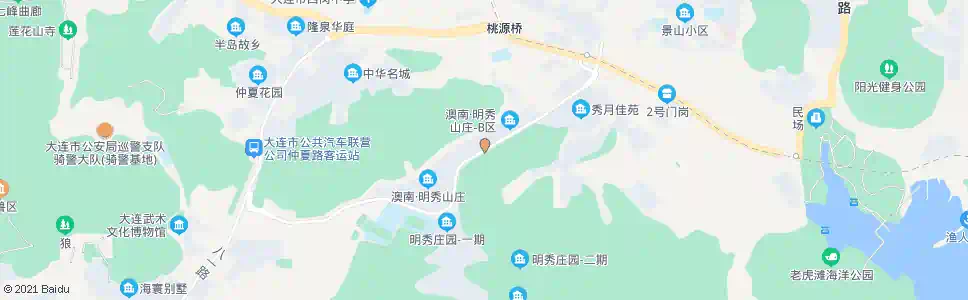 大连明秀山庄_公交站地图_大连公交_妙搜公交查询2025