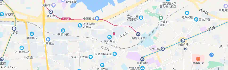 大连通海街_公交站地图_大连公交_妙搜公交查询2025