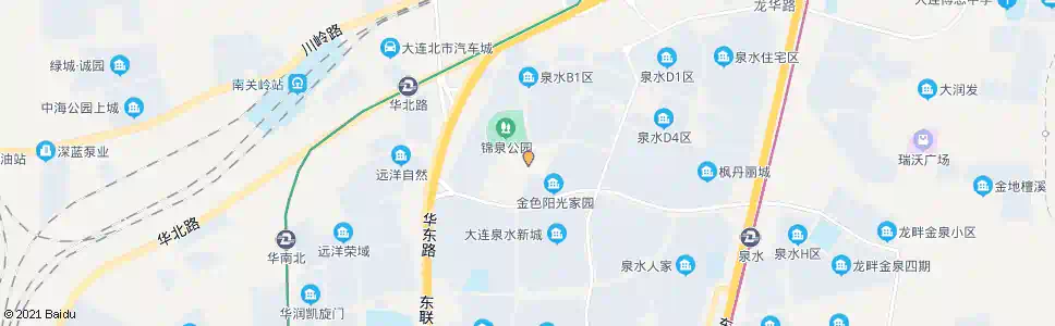 大连锦泉园_公交站地图_大连公交_妙搜公交查询2025