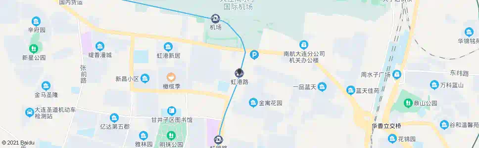 大连虹港路站_公交站地图_大连公交_妙搜公交查询2025