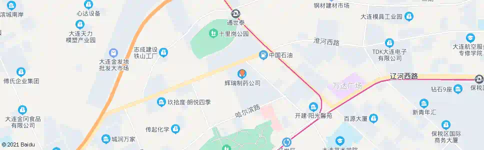 大连辉瑞制药_公交站地图_大连公交_妙搜公交查询2025
