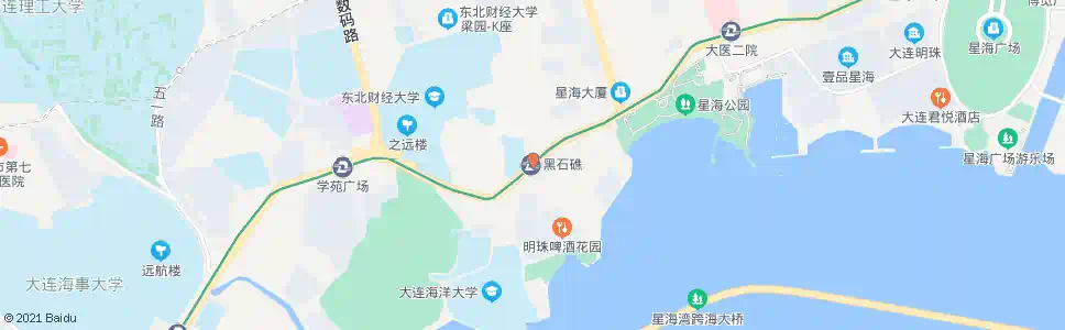 大连黑石礁街_公交站地图_大连公交_妙搜公交查询2025