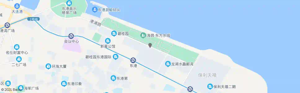 大连港东五街_公交站地图_大连公交_妙搜公交查询2025
