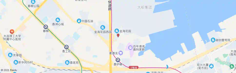 大连金海花园_公交站地图_大连公交_妙搜公交查询2025